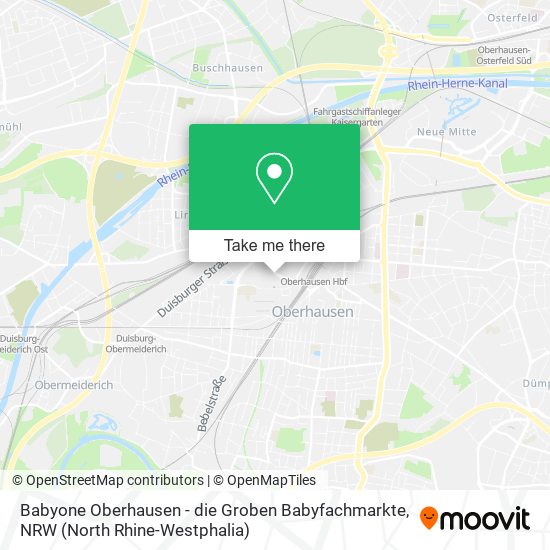 Babyone Oberhausen - die Groben Babyfachmarkte map