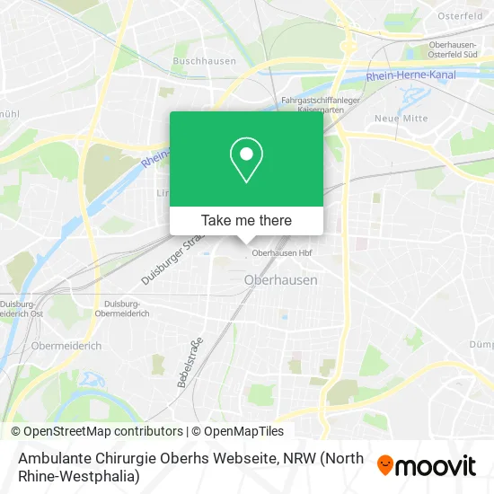 Ambulante Chirurgie Oberhs Webseite map