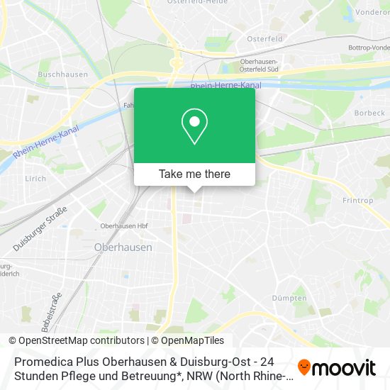 Promedica Plus Oberhausen & Duisburg-Ost - 24 Stunden Pflege und Betreuung* map