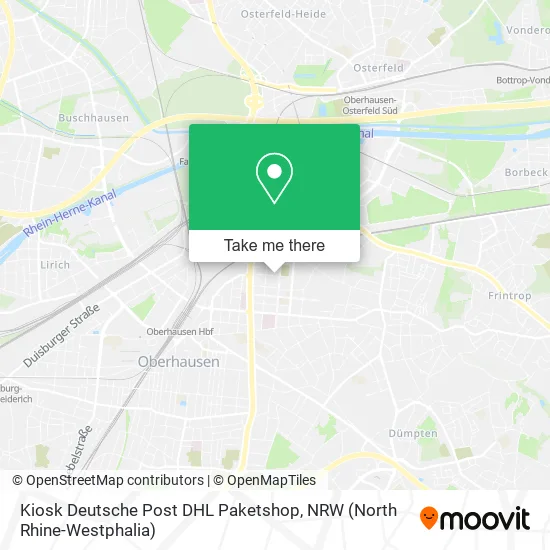 Карта Kiosk Deutsche Post DHL Paketshop