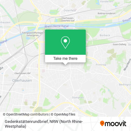 Gedenkstättenrundbrief map