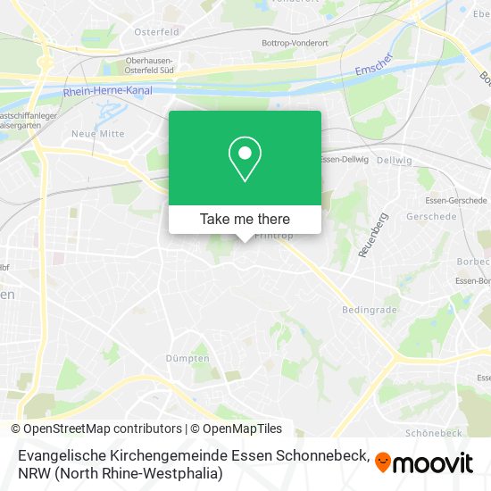 Evangelische Kirchengemeinde Essen Schonnebeck map
