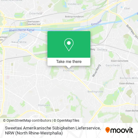 Sweetaxi Amerikanische Sübigkeiten Lieferservice map