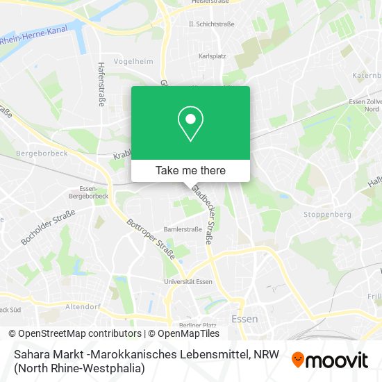 Sahara Markt -Marokkanisches Lebensmittel map