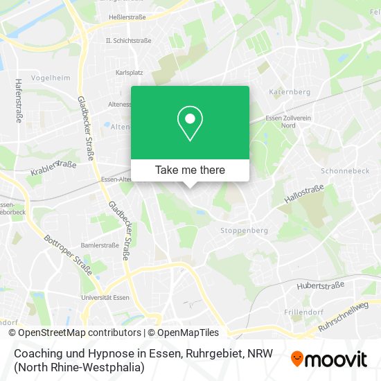 Coaching und Hypnose in Essen, Ruhrgebiet map