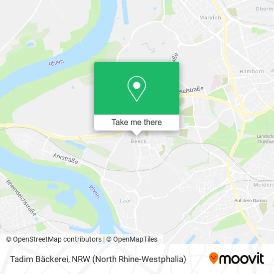 Карта Tadim Bäckerei