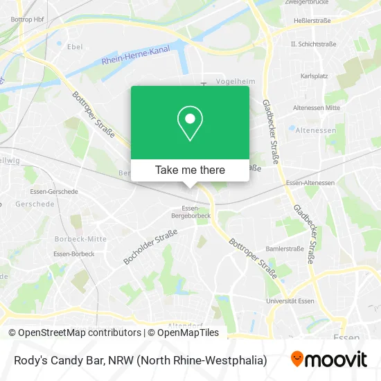 Карта Rody's Candy Bar