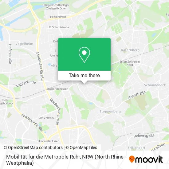Карта Mobilität für die Metropole Ruhr