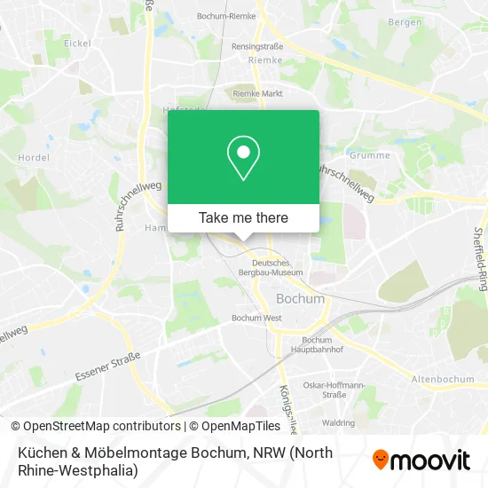 Карта Küchen & Möbelmontage Bochum