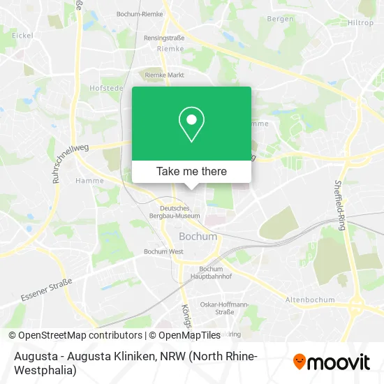 Карта Augusta - Augusta Kliniken