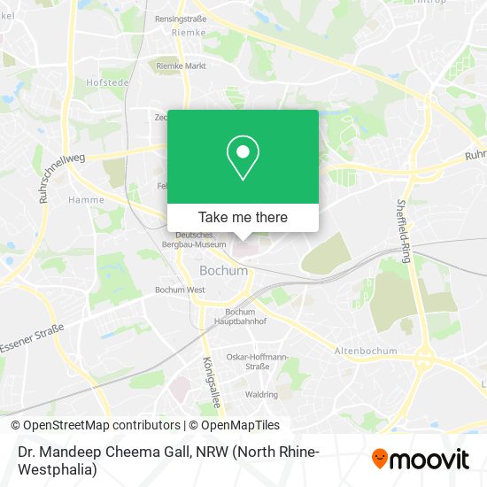 Dr. Mandeep Cheema Gall map
