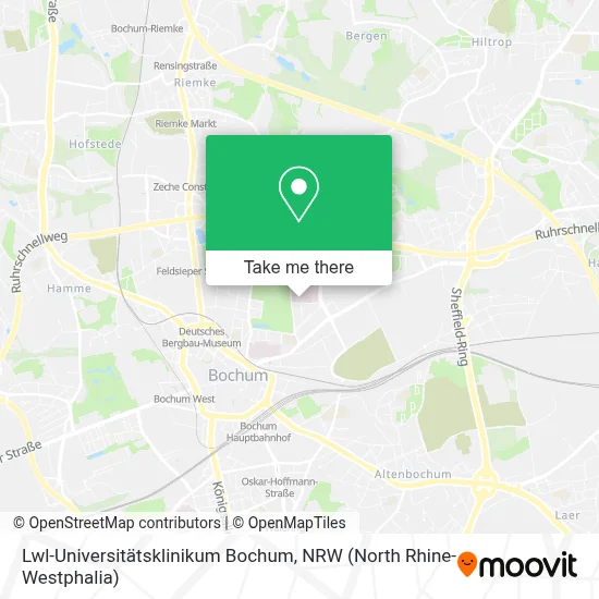 Lwl-Universitätsklinikum Bochum map
