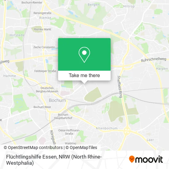 Карта Flüchtlingshilfe Essen