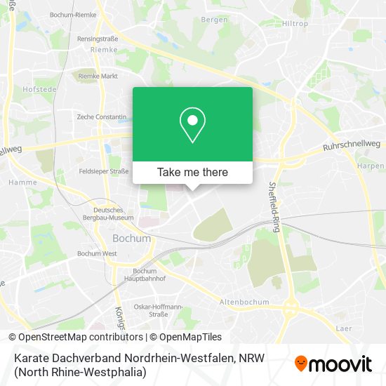 Karate Dachverband Nordrhein-Westfalen map