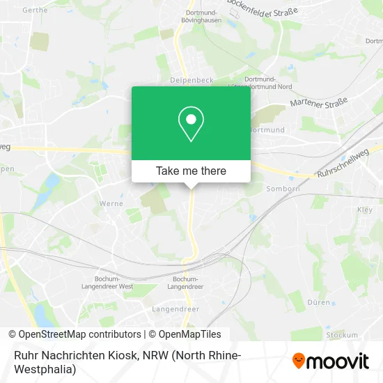 Карта Ruhr Nachrichten Kiosk