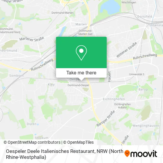 Карта Oespeler Deele Italienisches Restaurant