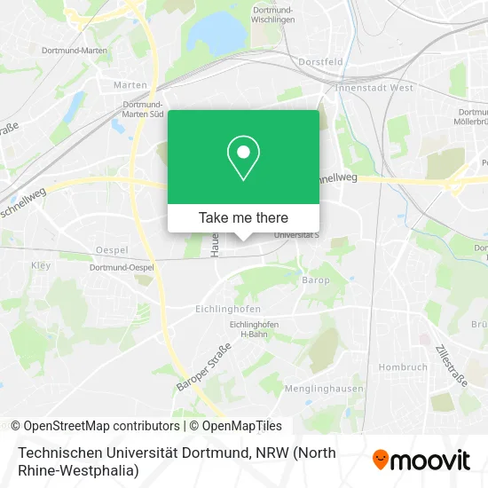 Карта Technischen Universität Dortmund