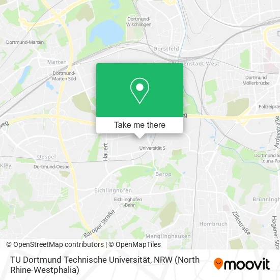 Карта TU Dortmund Technische Universität