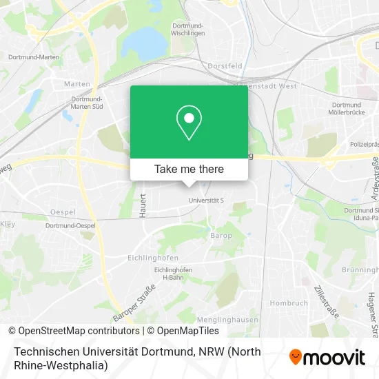 Карта Technischen Universität Dortmund