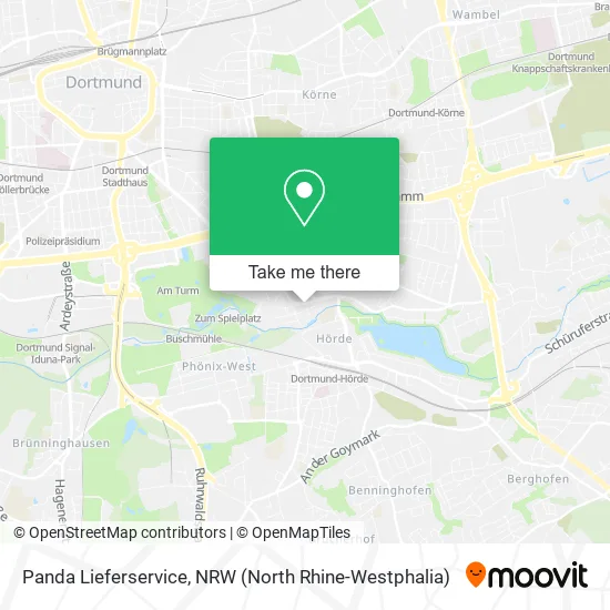 Panda Lieferservice map
