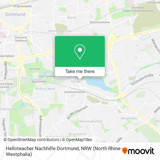 Helloteacher Nachhilfe Dortmund map