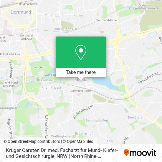 Krüger Carsten Dr. med. Facharzt für Mund- Kiefer- und Gesichtschirurgie map