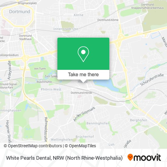 White Pearls Dental map