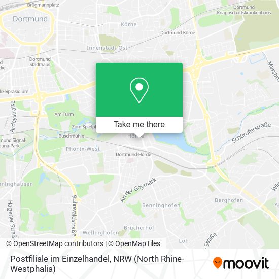 Postfiliale im Einzelhandel map