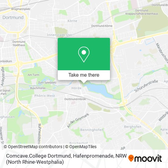 Comcave.College Dortmund, Hafenpromenade map