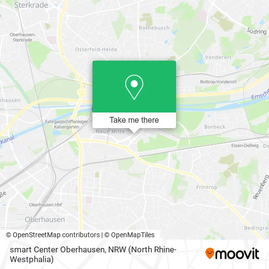 smart Center Oberhausen map