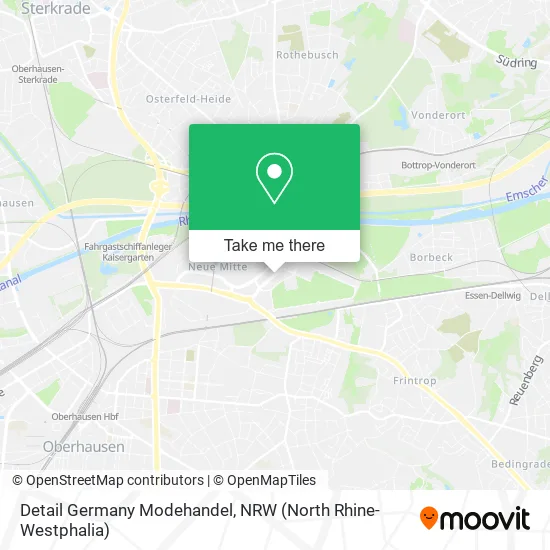 Detail Germany Modehandel map