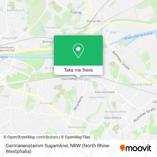 Карта Germanenstamm Sugambrer