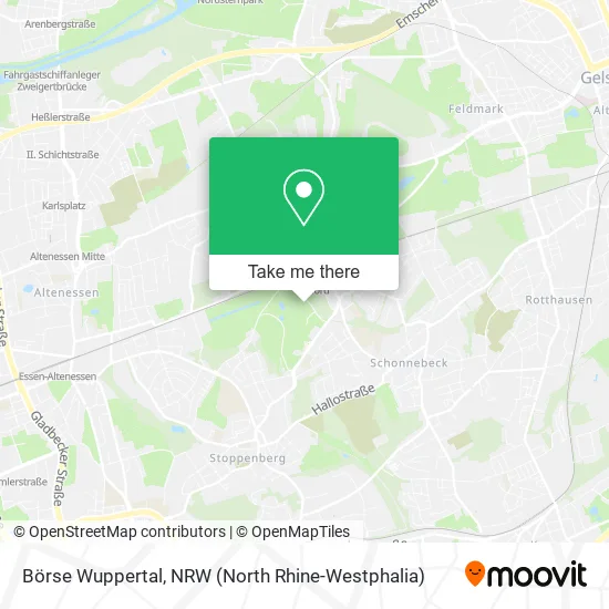 Карта Börse Wuppertal
