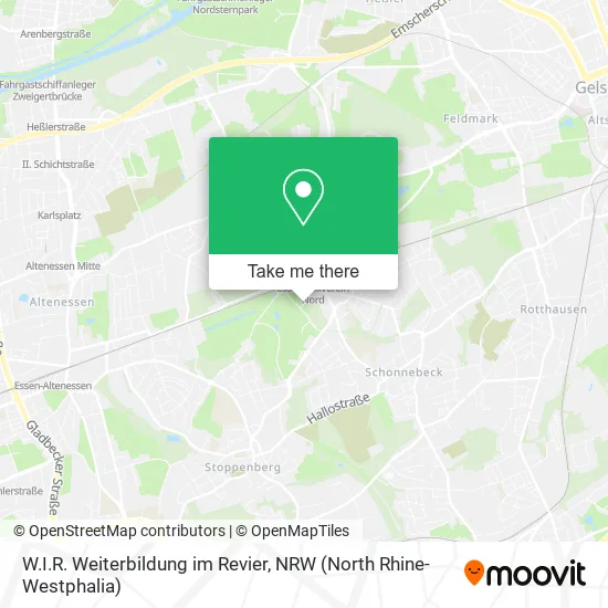 Карта W.I.R. Weiterbildung im Revier