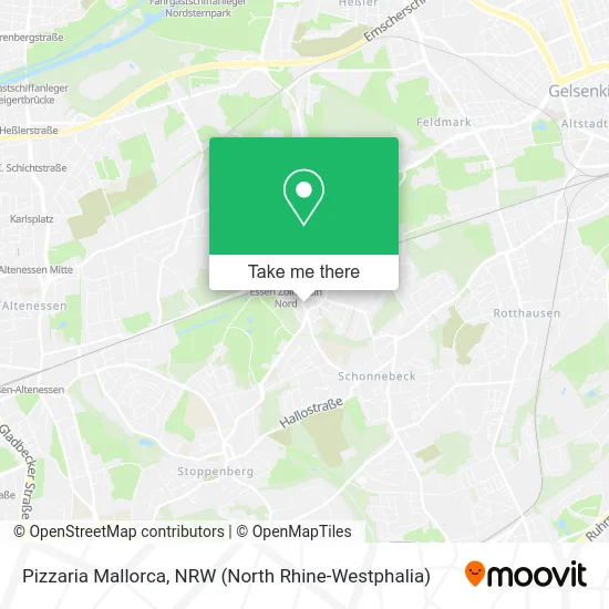 Pizzaria Mallorca map