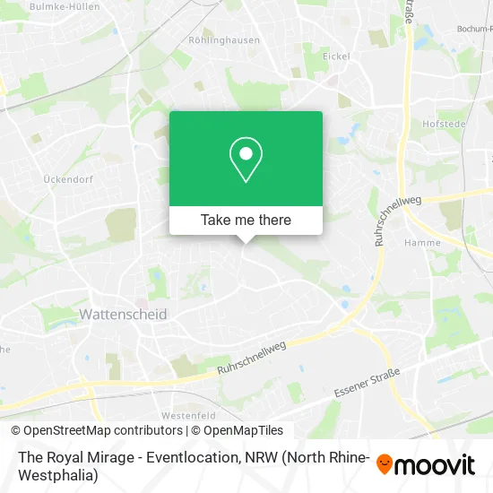 The Royal Mirage - Eventlocation map