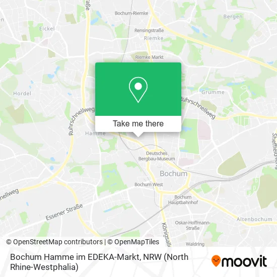 Карта Bochum Hamme im EDEKA-Markt
