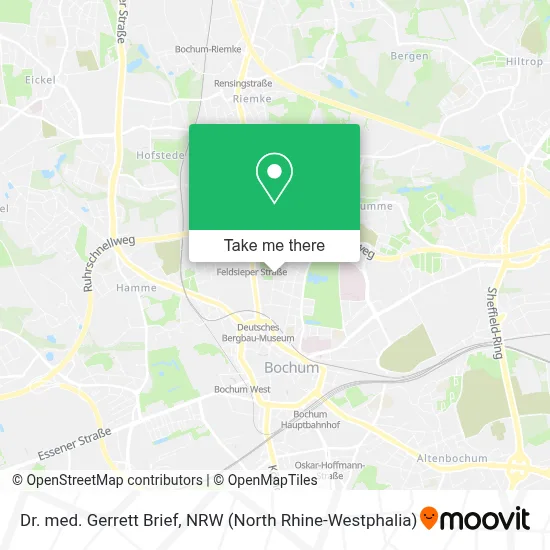 Dr. med. Gerrett Brief map