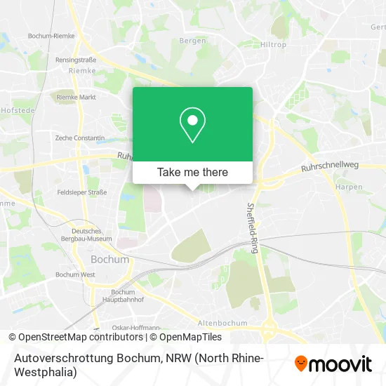 Карта Autoverschrottung Bochum
