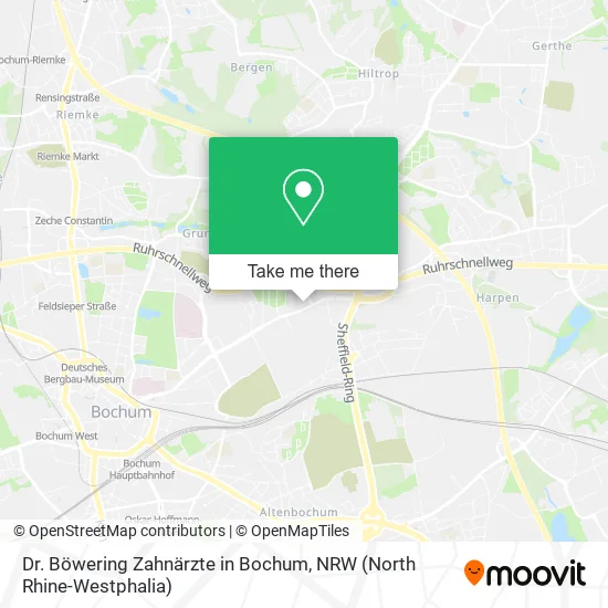 Карта Dr. Böwering Zahnärzte in Bochum