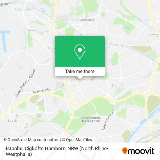 Карта Istanbul Cigköfte Hamborn