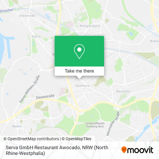 Serva GmbH Restaurant Awocado map