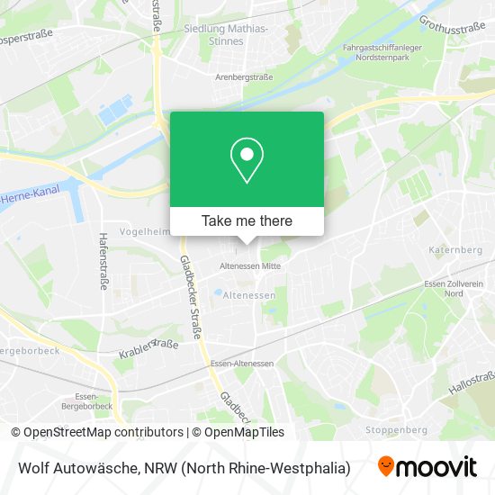 Wolf Autowäsche map