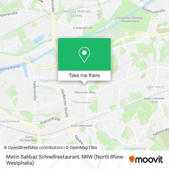Metin Sahbaz Schnellrestaurant map