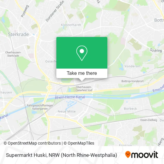 Supermarkt Huski map