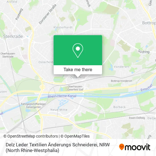 Карта Delz Leder Textilien Änderungs Schneiderei