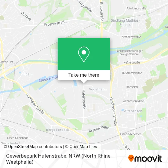 Gewerbepark Hafenstrabe map