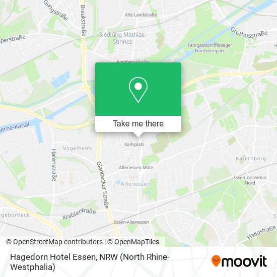 Hagedorn Hotel Essen map