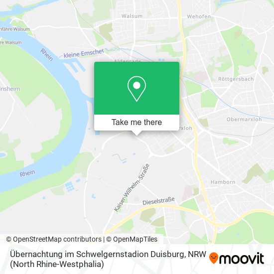 Übernachtung im Schwelgernstadion Duisburg map