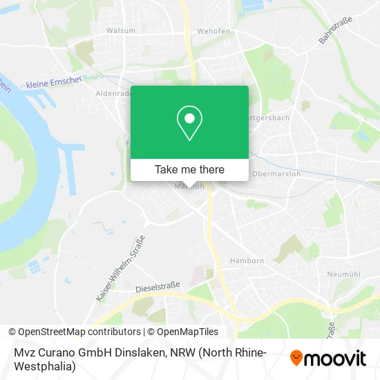 Mvz Curano GmbH Dinslaken map